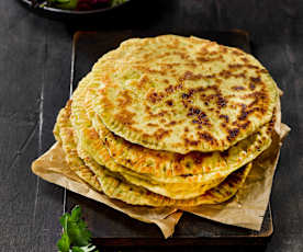 Käse-Knoblauch-Naan
