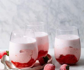 Postre exprés de frutos rojos