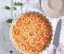 Quiche aux tomates, épinards et ricotta