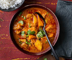 Schnelles Thai-Hähnchen-Curry