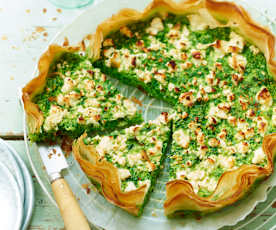 Quiche courgette-épinard à la feta