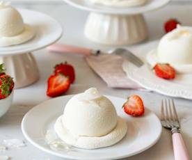 Coconut Dome with Strawberry and Meringue