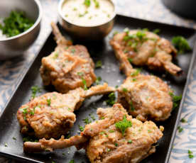 Costolette di agnello in salsa bernese