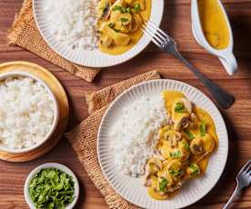 Chicken with Creamy Vegetable Sauce