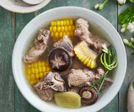 玉米冬菇排骨汤