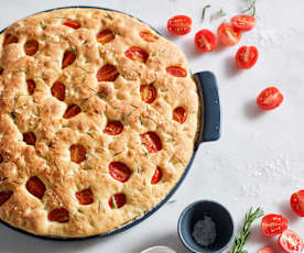 Dinkel-Tomaten-Focaccia