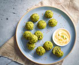 Polpette spinaci e mozzarella