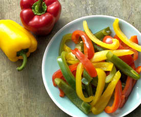 Steamed Peppers