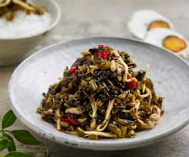 雪菜肉丝炒春笋