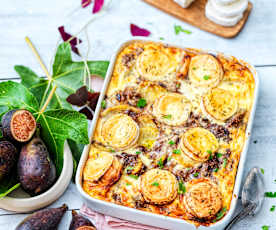 Gratin de figue, chèvre et pomme de terre