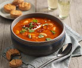 Pannonische Bohnensuppe