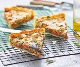 Quiche aux légumes du soleil et feta