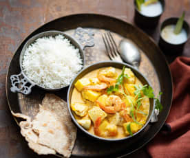 Curry poulet-crevettes-ananas