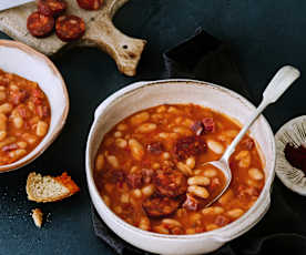 Judías blancas con chorizo