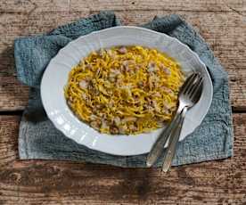 Tajarin salsiccia e finocchi