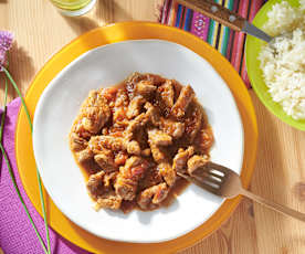 Lomo saltado con arroz - Perú