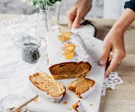 Cake à la lavande, abricot et miel