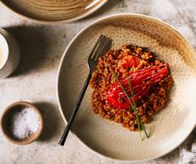 Arroz rojo de carabineros