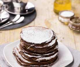 Pancakes banana e cioccolato