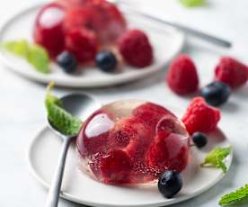 Cúpulas de gelatina de frutas