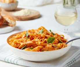 Tomato Basil Chicken Fettuccine