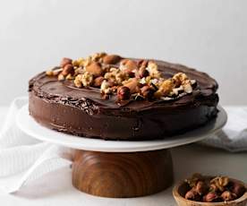 Čokoládový dort s oříškovým krémem (bez lepku)