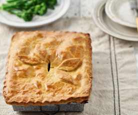 Slaný koláč s hovězím na pivu