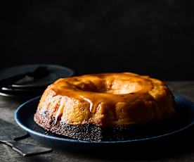 Flan cu ciocolată, gătit la aburi
