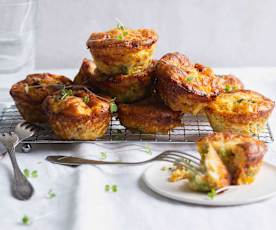 Mini bacon and vegetable frittatas