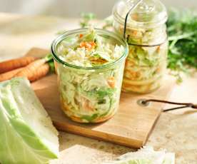Pickled cabbage salad (Thermomix® Cutter, using modes)