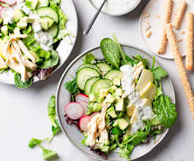 Salade fraîcheur avocat & concombre