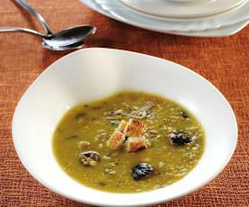 Zuppa di patate e mais