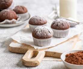 Muffins de chocolate