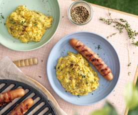 Mais-Kartoffelpüree mit Thymian