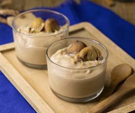 Coppette di crema pasticcera alle castagne