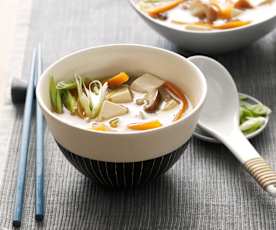 Zuppa di miso con verdure