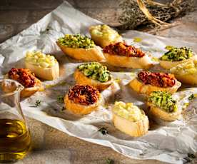 Crostini "Tricolore"