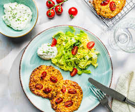 Ofentaler aus körnigem Frischkäse