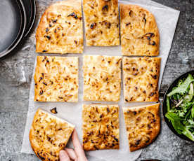 Focaccia met uien