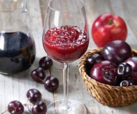 Confettura di frutta mista al vino rosso