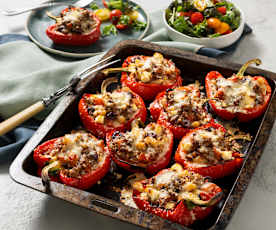 Mediterranean-style stuffed capsicum