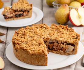 Ciasto jesienne z gruszkami i jabłkami