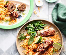 Baby-friendly Lamb Koftas with Rainbow Couscous