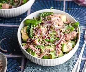 Tuna and Avocado Salad with Fermented Onions (Cutter)