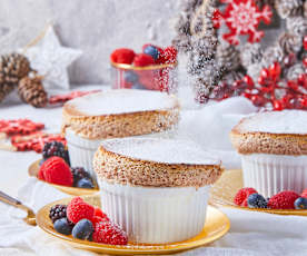 Souflé de frutos rojos