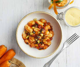 Gnocchi di polenta con ragù di verdure