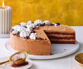 Cremelikör-Schoko-Sahne-Torte