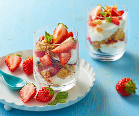 Crumble estivo alla fragola e yogurt