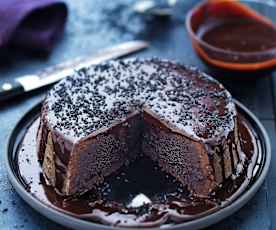 Gâteau gourmand au chocolat noir