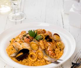Cous cous di pesce alla trapanese